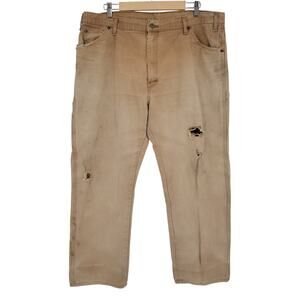 Dickies Thrashed Carpenter Pants Work Wear Distressed Skater Gorp Men's 30 x 29
